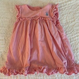 Ralph Lauren pink striped dress with bloomer